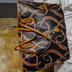 Lauren Ralph Lauren Logo & Printed Tote Bag